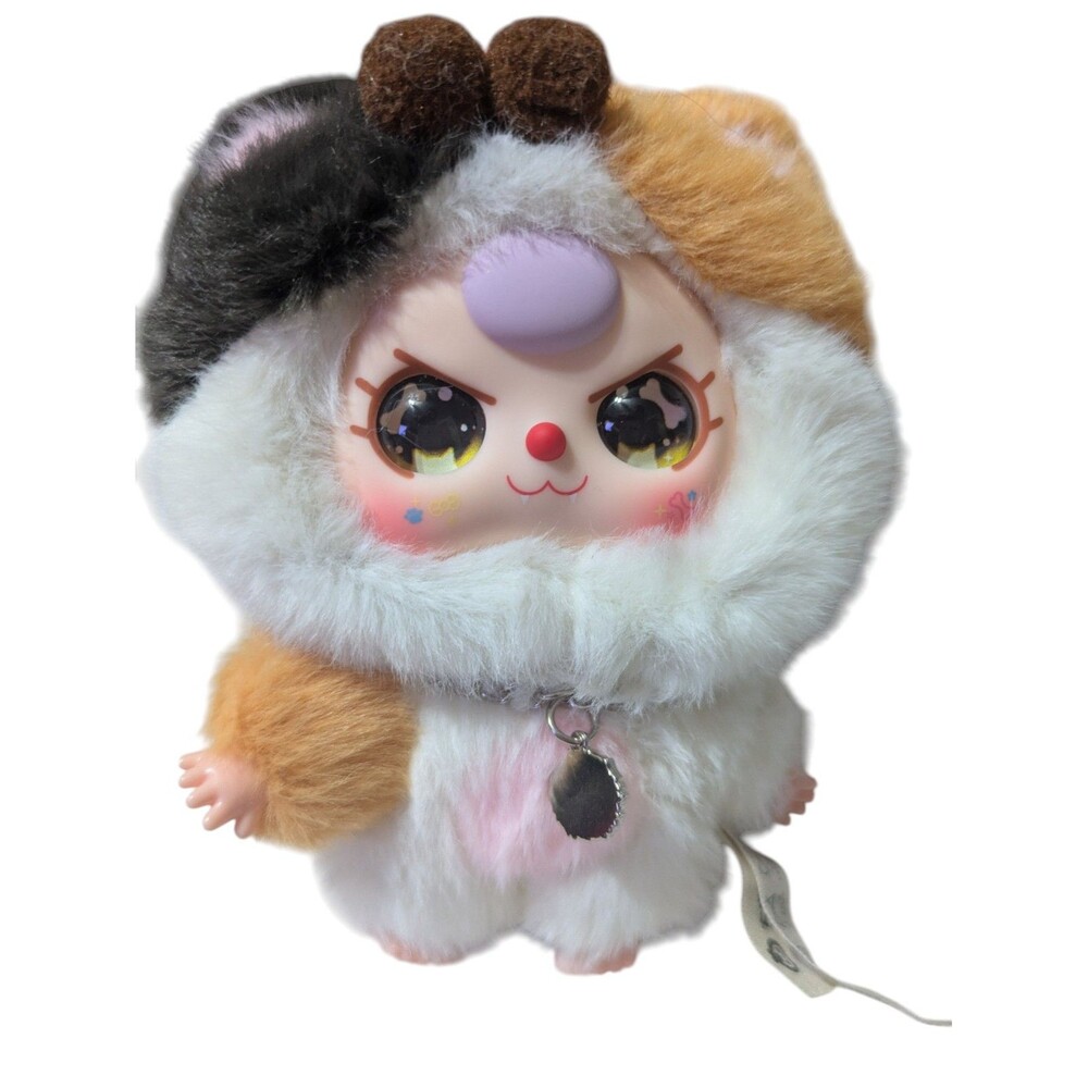 Baby Three Cats and Dogs Plush Doll Calico Cat Costume Figure With Special Eyes - Picture 2 of 4